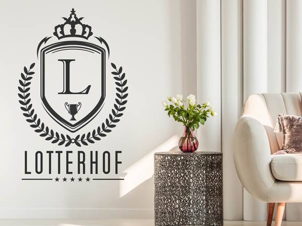 Wandtattoo Lotterhof Wappen