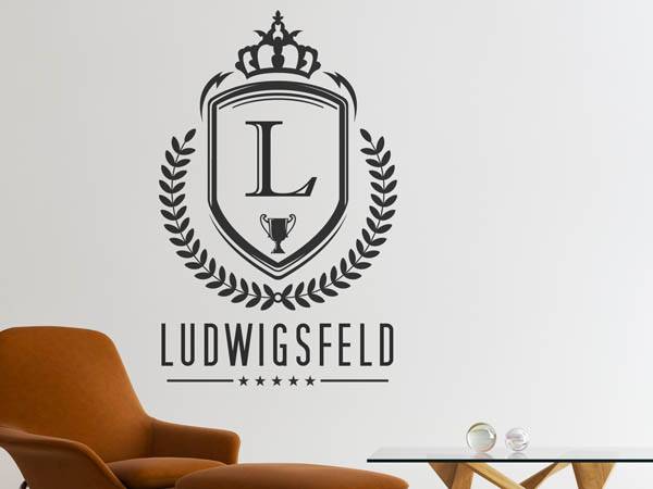 Wandtattoo Ludwigsfeld Wappen