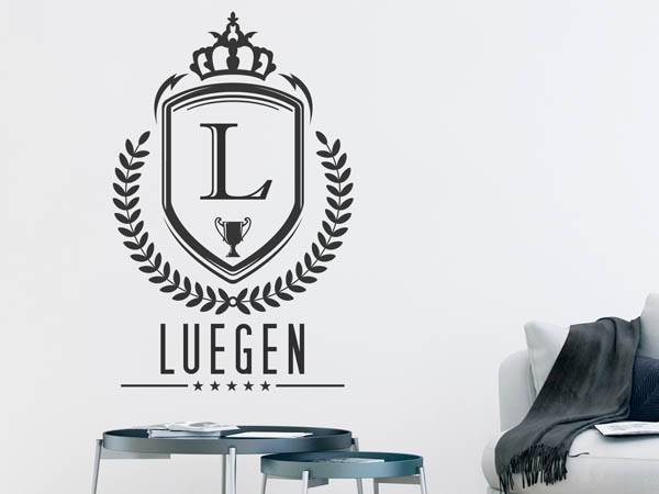 Wandtattoo Luegen Wappen