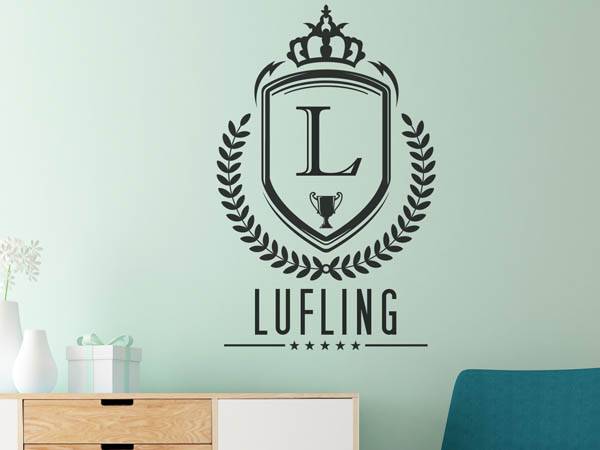 Wandtattoo Lufling Wappen