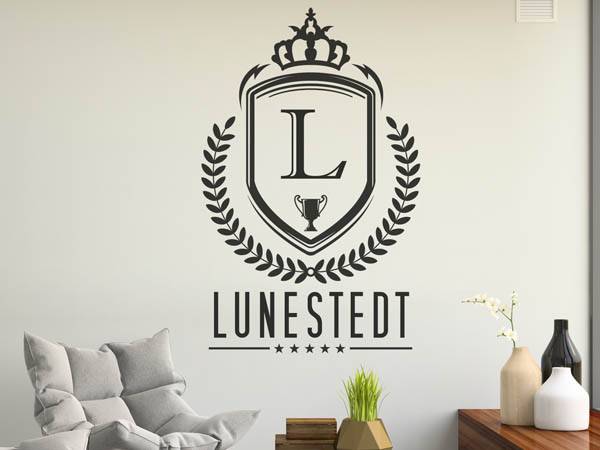 Wandtattoo Lunestedt Wappen