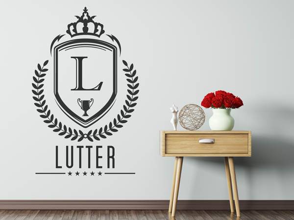 Wandtattoo Lutter Wappen