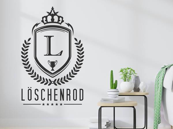 Wandtattoo Löschenrod Wappen
