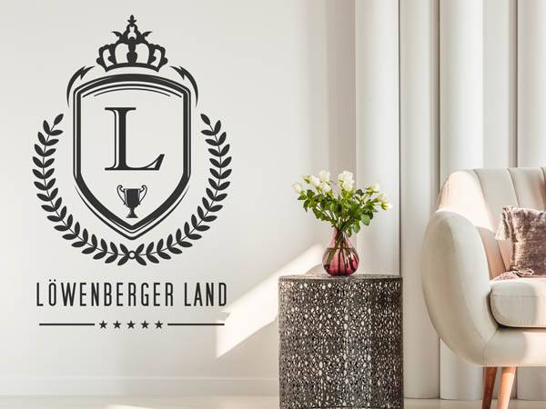 Wandtattoo Löwenberger Land Wappen