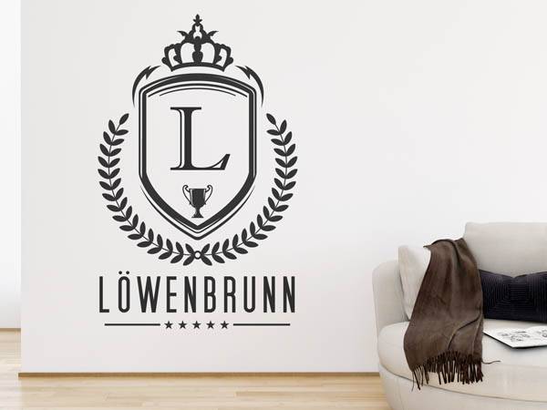 Wandtattoo Löwenbrunn Wappen
