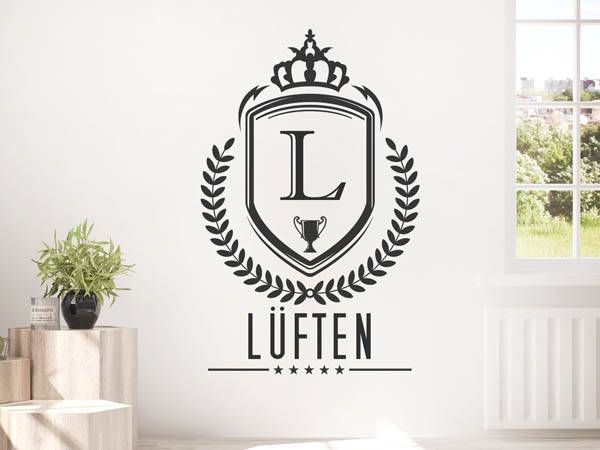 Wandtattoo Lüften Wappen