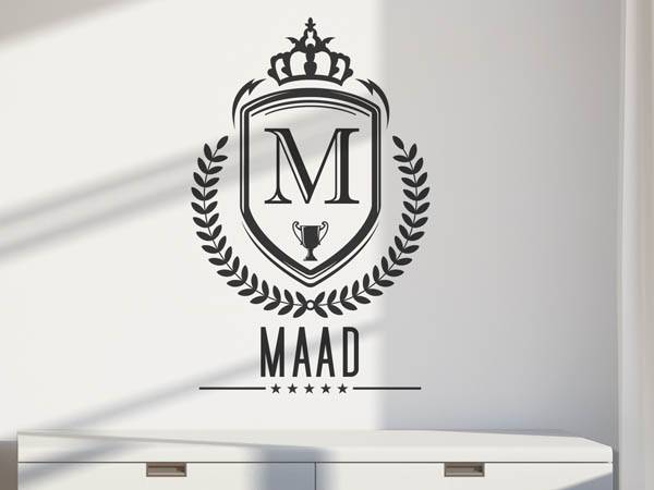 Wandtattoo Maad Wappen