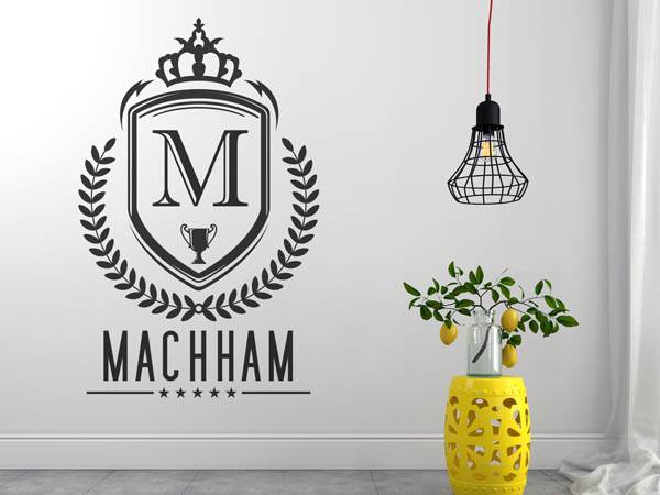 Wandtattoo Machham Wappen