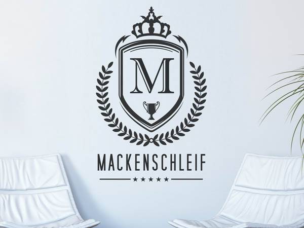 Wandtattoo Mackenschleif Wappen