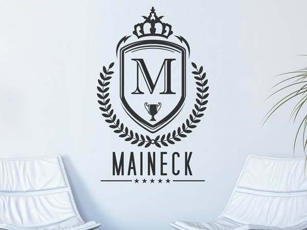 Wandtattoo Maineck Wappen