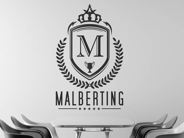 Wandtattoo Malberting Wappen