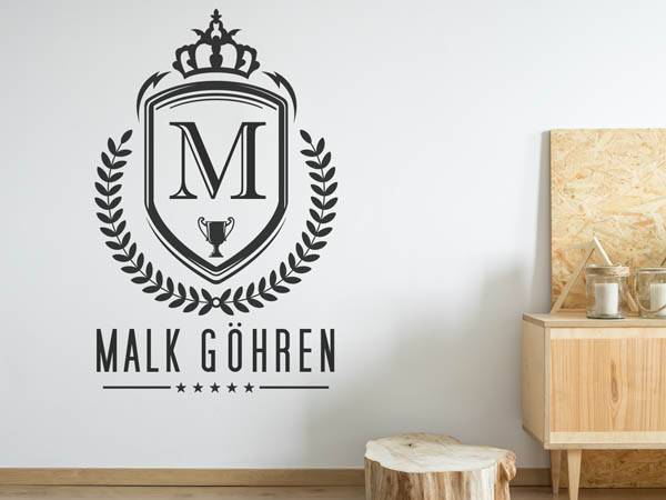 Wandtattoo Malk Göhren Wappen