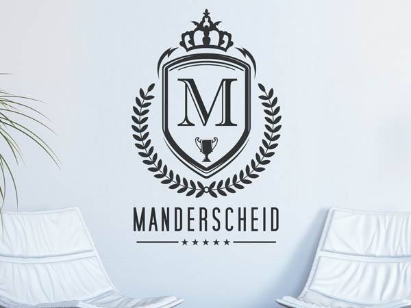 Wandtattoo Manderscheid Wappen