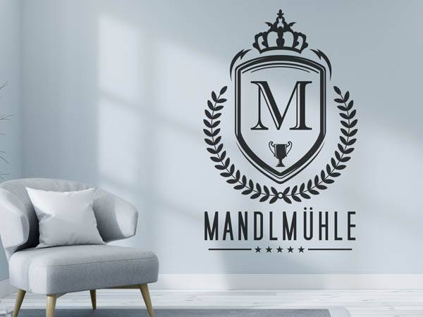 Wandtattoo Mandlmühle Wappen