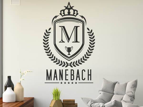 Wandtattoo Manebach Wappen
