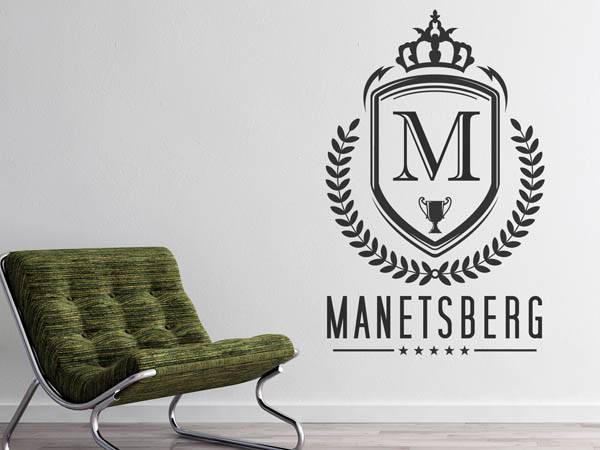 Wandtattoo Manetsberg Wappen
