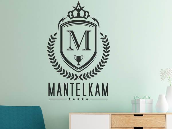 Wandtattoo Mantelkam Wappen