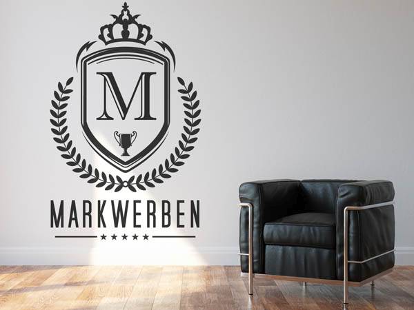 Wandtattoo Markwerben Wappen