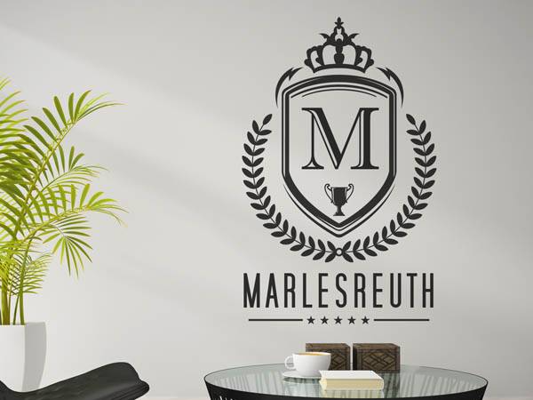 Wandtattoo Marlesreuth Wappen