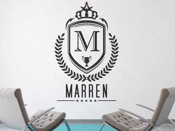 Wandtattoo Marren Wappen