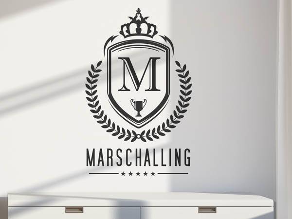 Wandtattoo Marschalling Wappen