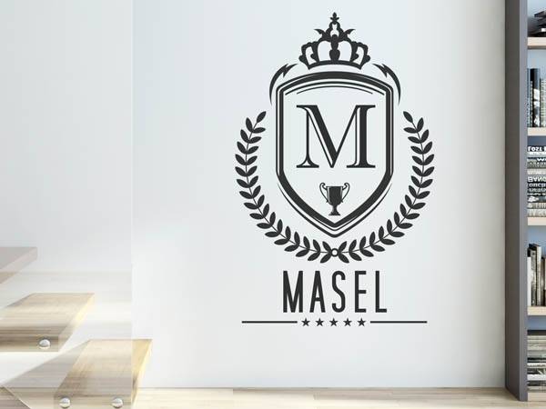 Wandtattoo Masel Wappen