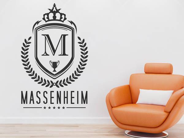 Wandtattoo Massenheim Wappen