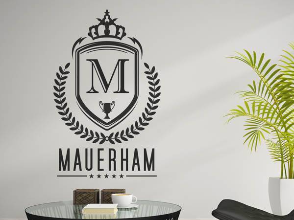Wandtattoo Mauerham Wappen