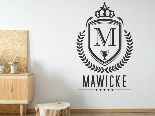 Wandtattoo Mawicke Wappen