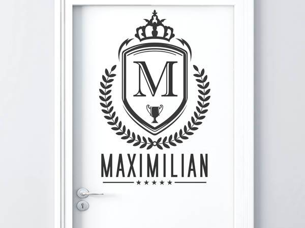 Wandtattoo Maximilian Wappen