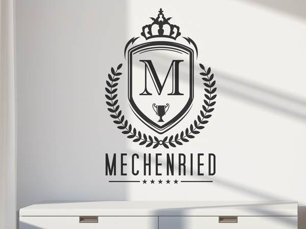 Wandtattoo Mechenried Wappen