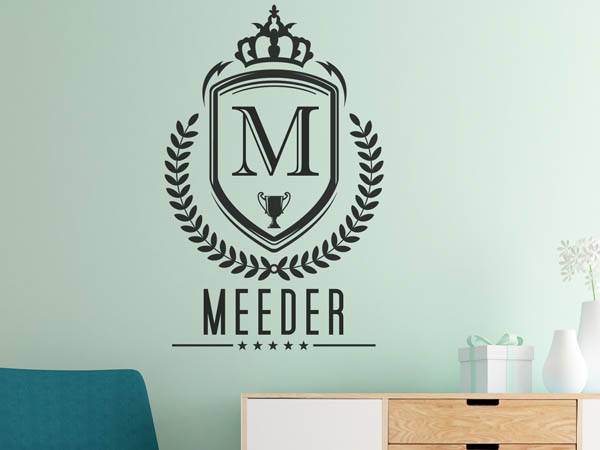 Wandtattoo Meeder Wappen