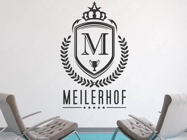 Wandtattoo Meilerhof Wappen