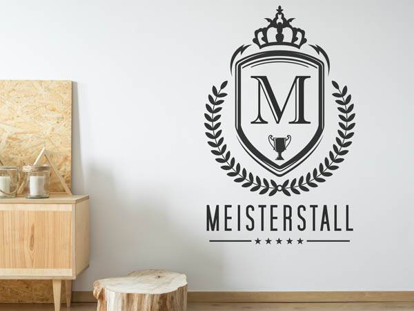 Wandtattoo Meisterstall Wappen