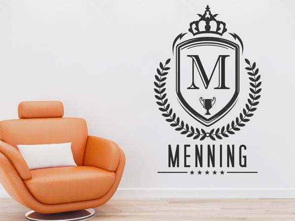 Wandtattoo Menning Wappen