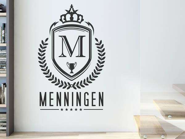 Wandtattoo Menningen Wappen