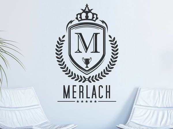 Wandtattoo Merlach Wappen