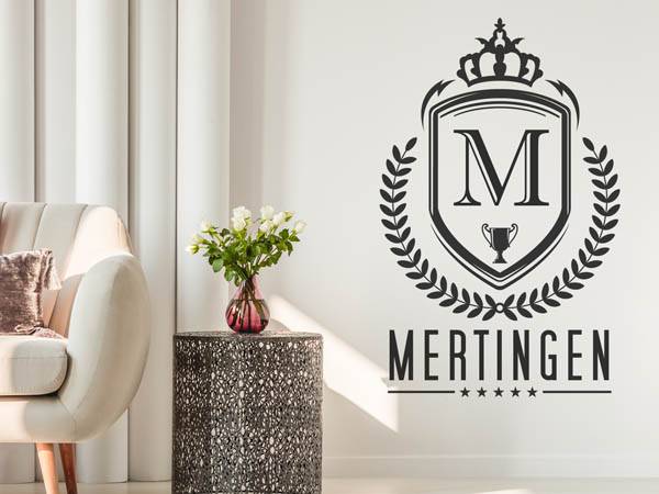 Wandtattoo Mertingen Wappen