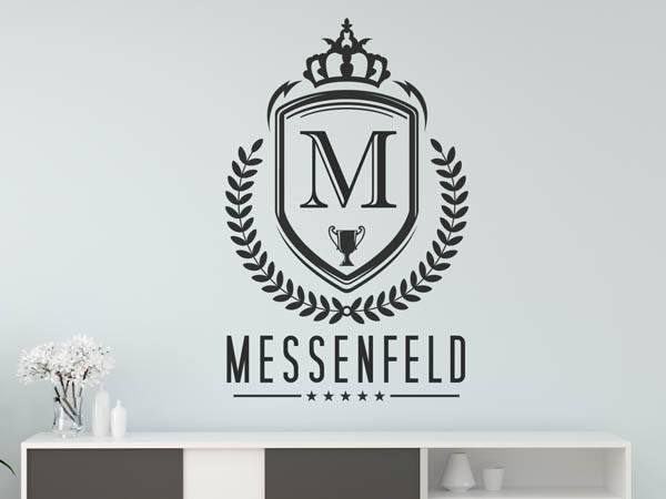 Wandtattoo Messenfeld Wappen