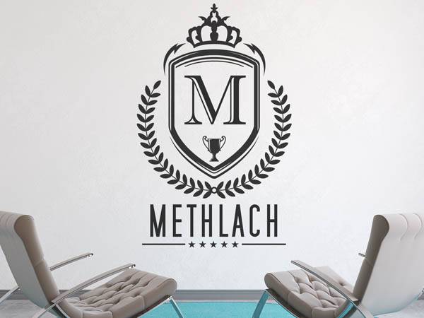 Wandtattoo Methlach Wappen