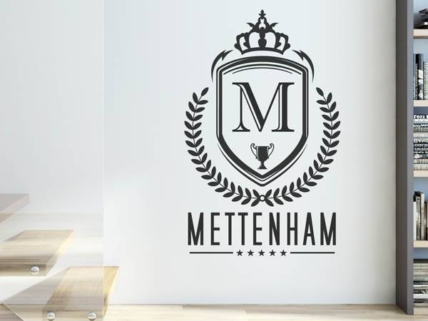 Wandtattoo Mettenham Wappen