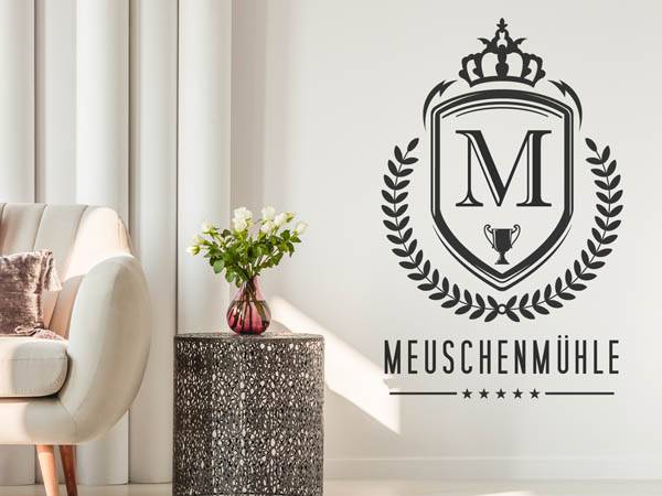 Wandtattoo Meuschenmühle Wappen