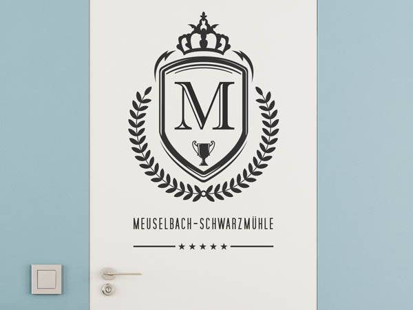 Wandtattoo Meuselbach-Schwarzmühle Wappen