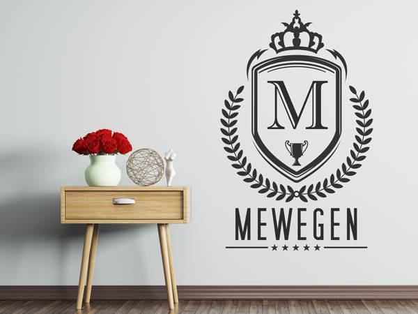 Wandtattoo Mewegen Wappen