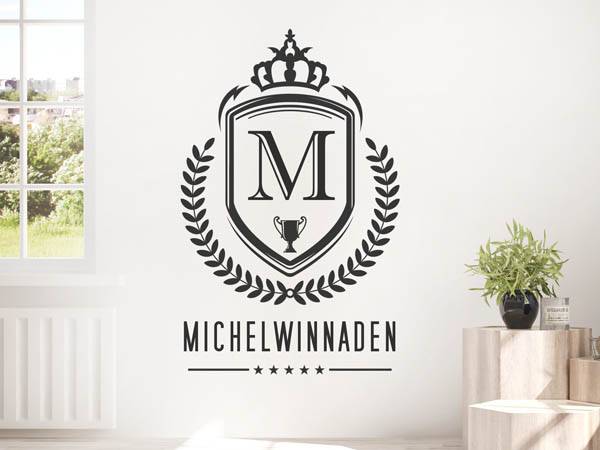 Wandtattoo Michelwinnaden Wappen