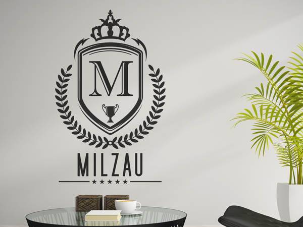 Wandtattoo Milzau Wappen