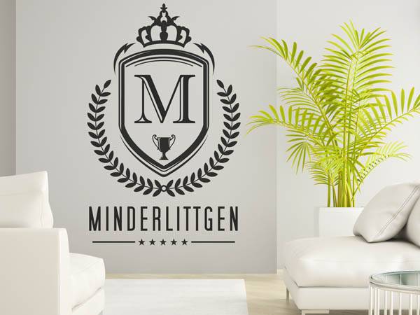 Wandtattoo Minderlittgen Wappen