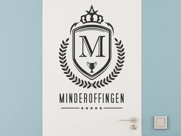 Wandtattoo Minderoffingen Wappen