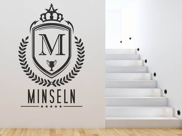 Wandtattoo Minseln Wappen