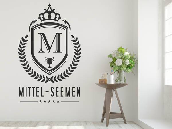 Wandtattoo Mittel-Seemen Wappen